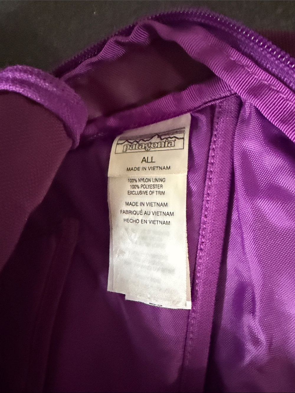 Patagonia Purple Backpack - Picture 5 of 5